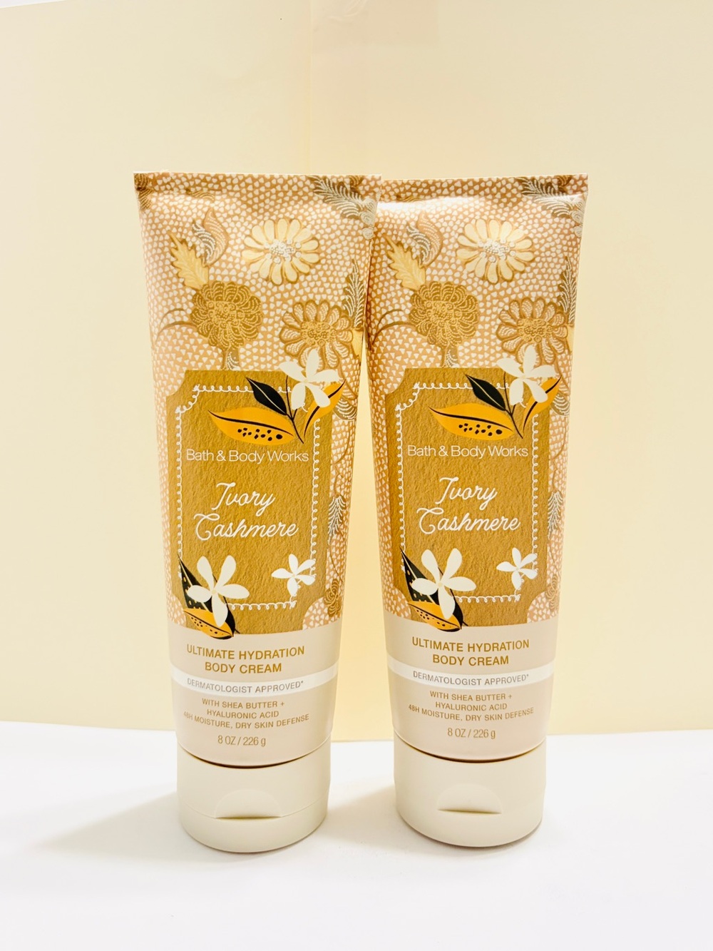 Bath & Body Works Ivory Cashmere Body Cream pack of 2 fall edition